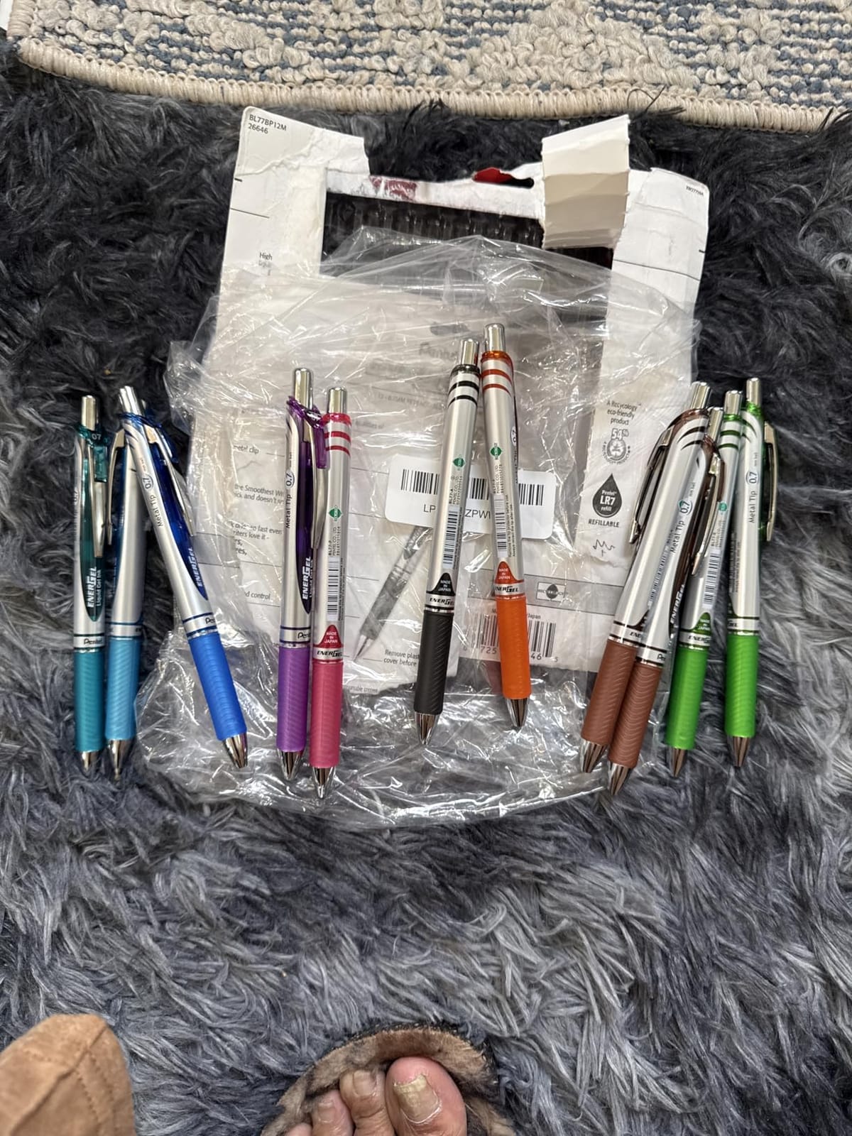Pentel EnerGel RTX Retractable Liquid Gel Pens, (0.7mm), Assorted Colors, Ultimate Writing Pens, Best Writing Pens for Office, School and Journaling, Pack of 12 customer photo 1