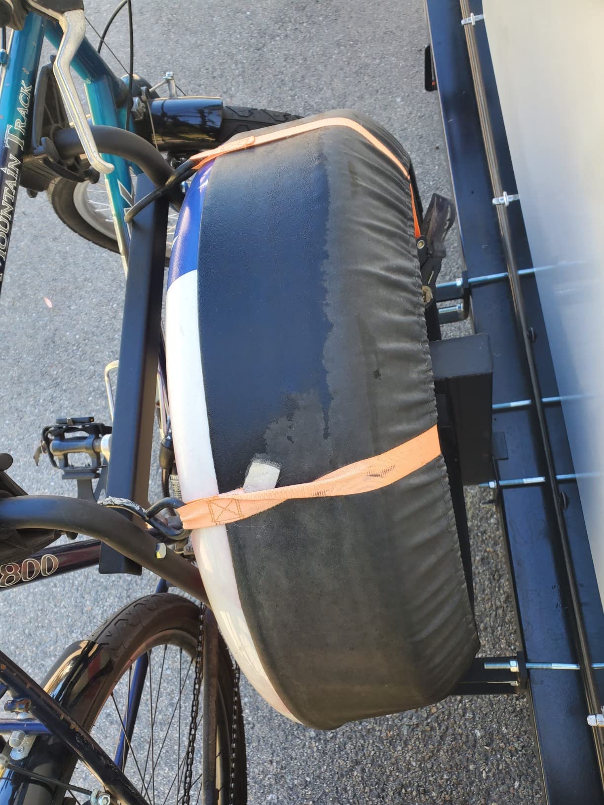 Swagman Around The Spare DLX – RV Bike Rack for Trailers with Rear Bumper Mounted Spare Tires customer photo 1