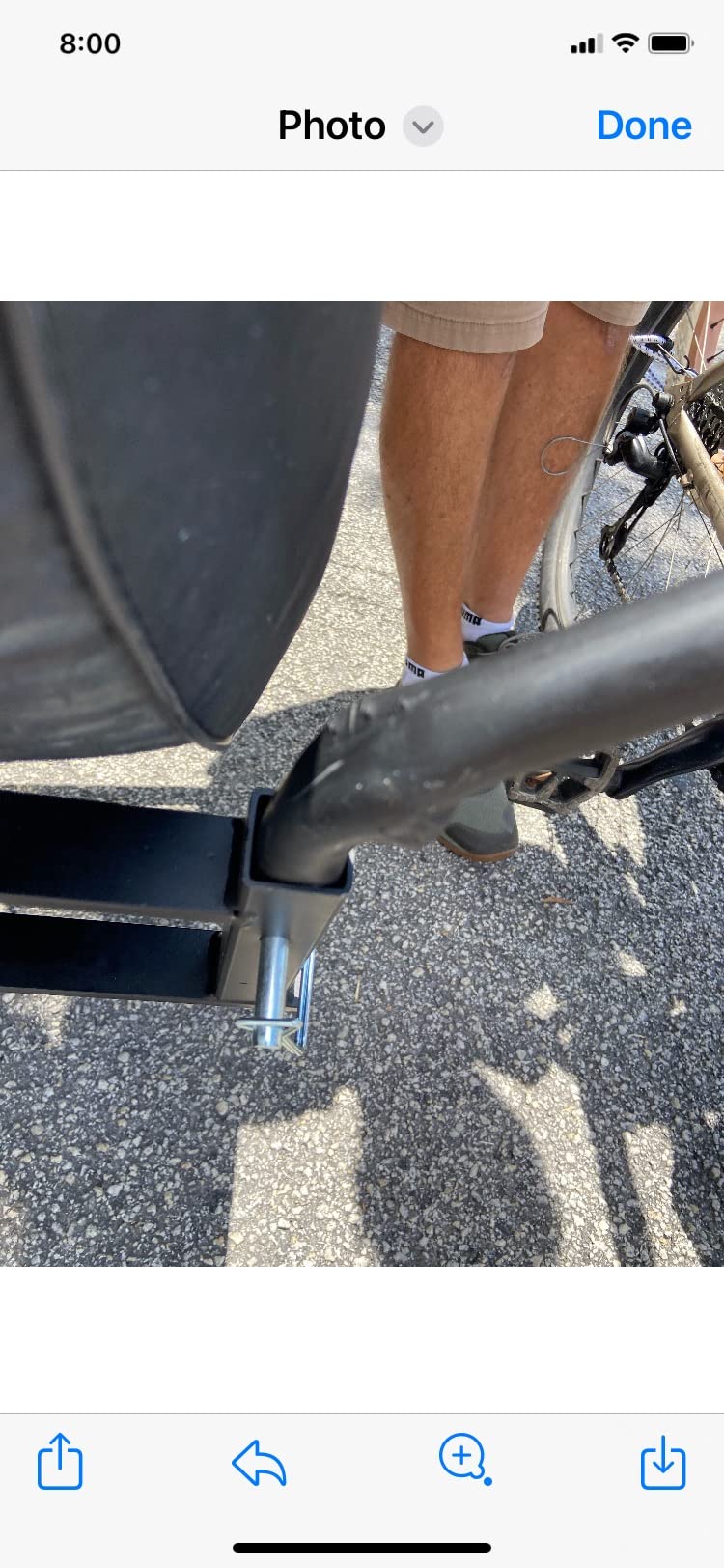 Swagman Around The Spare DLX – RV Bike Rack for Trailers with Rear Bumper Mounted Spare Tires customer photo 2
