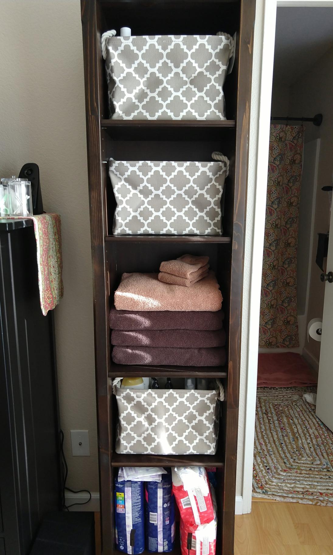 DII Polyester Container with Handles, Lattice Storage Bin, Large, Brown customer photo 1