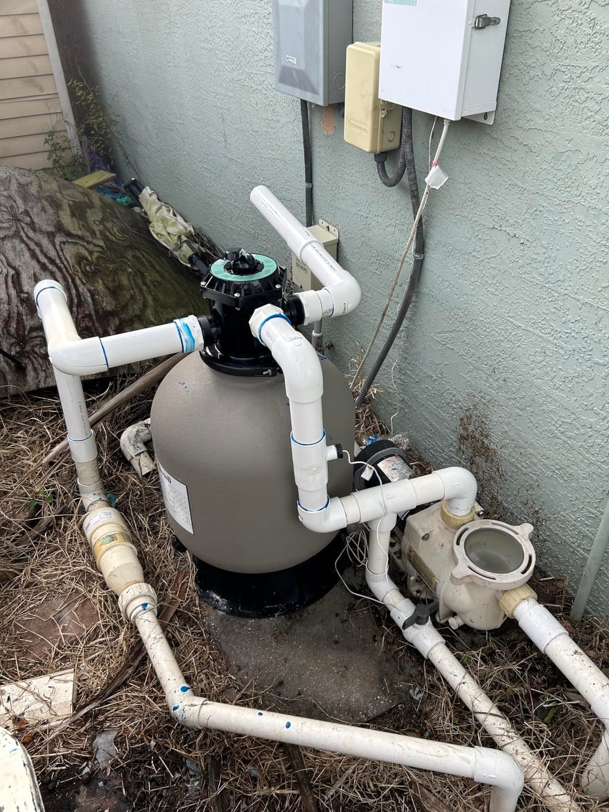 XtremepowerUS 19 inch Above Inground Swimming Pool Sand Filter System 7-Way Multi-Port Valve up to 24,000 Gallons with Stand customer photo 2