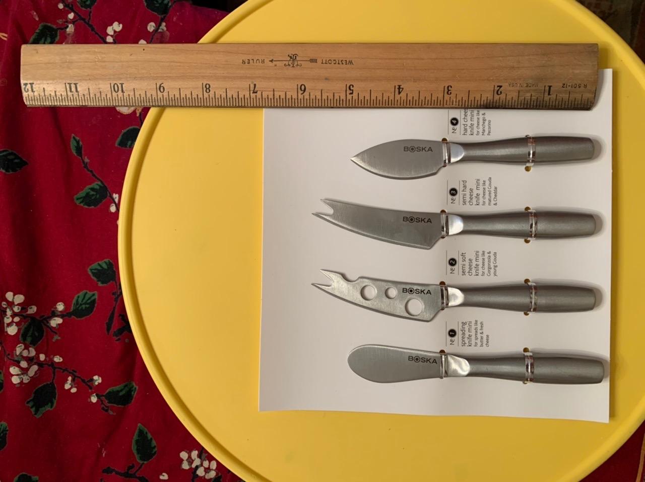 BOSKA Cheese Knife Set Mini Copenhagen - 4 Stainless Steel Cheese Knives customer photo 1