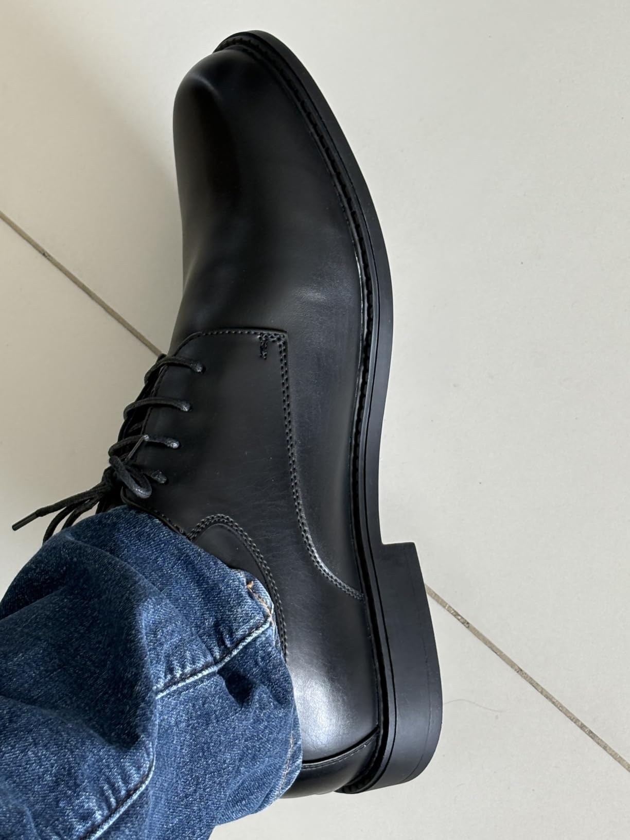 Bruno Marc Men's Business Shoes Derby Lace-Up Shoes Suit Shoes Leather with Oxford Lining customer photo 2