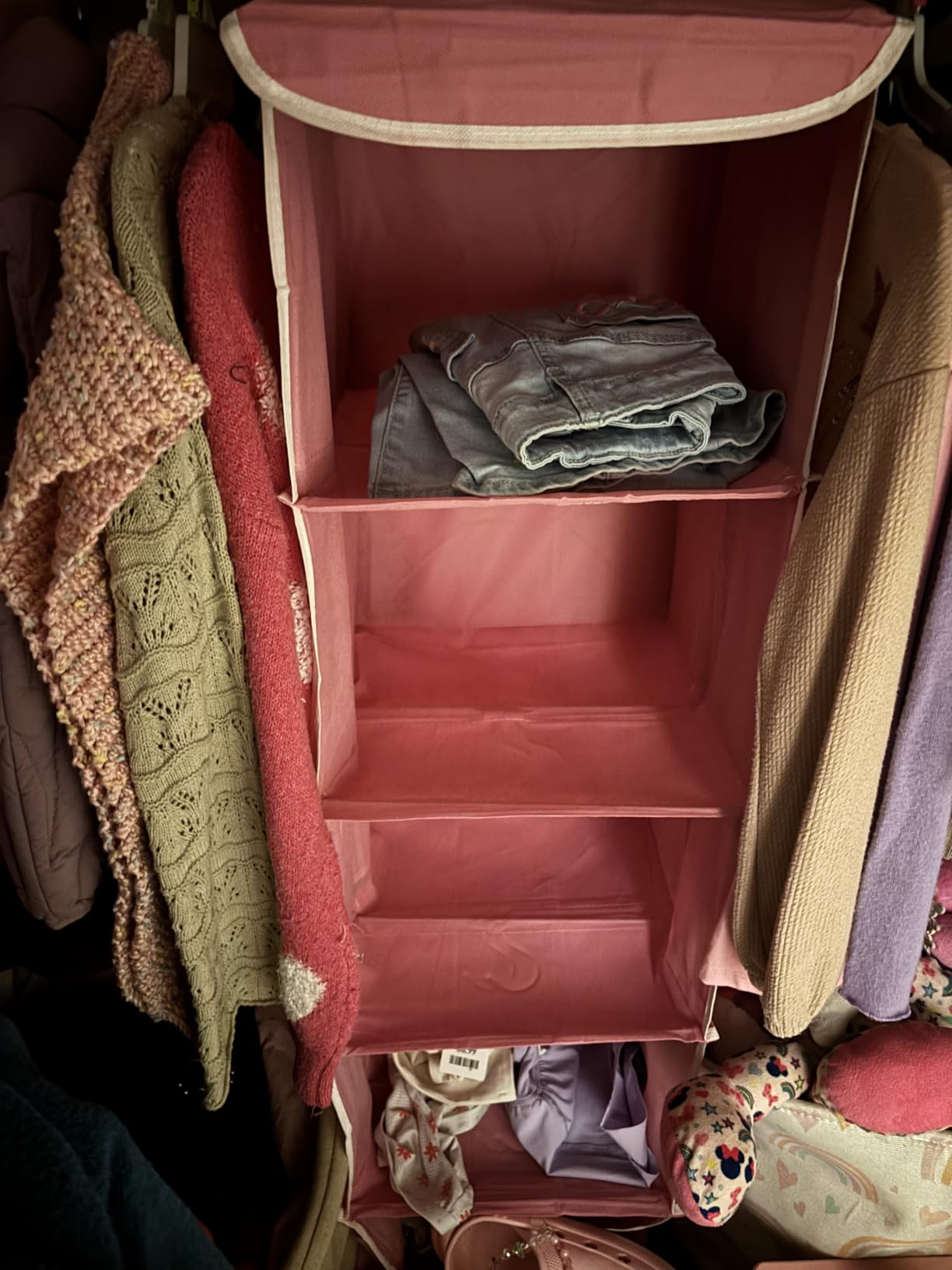 Simple Houseware 6 Shelf Hanging Closet Organizer, Gray customer photo 1