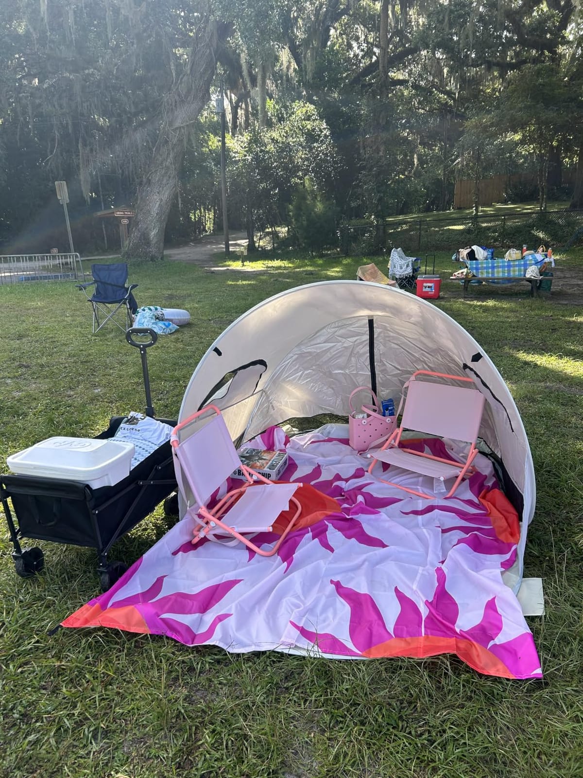 Wolfwise Pop Up Beach Tent, Easy Setup Sun Shade Shelter Foldable 3 Person customer photo 2
