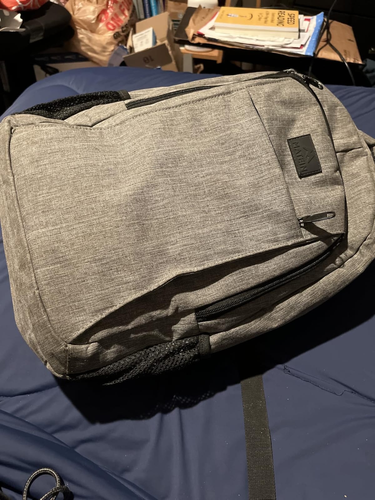 MATEIN Travel Laptop Backpack, 15.6 Inch College School Computer Bag, Grey customer photo 1