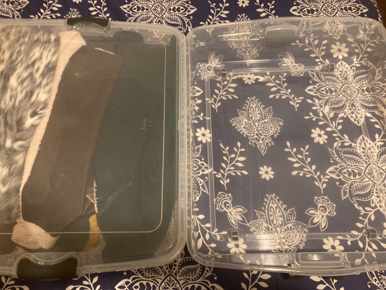 HOMZ Secure Latch, Clear Under Bed Plastic Storage Bins, 56 Quart, 2 Pack customer photo 1