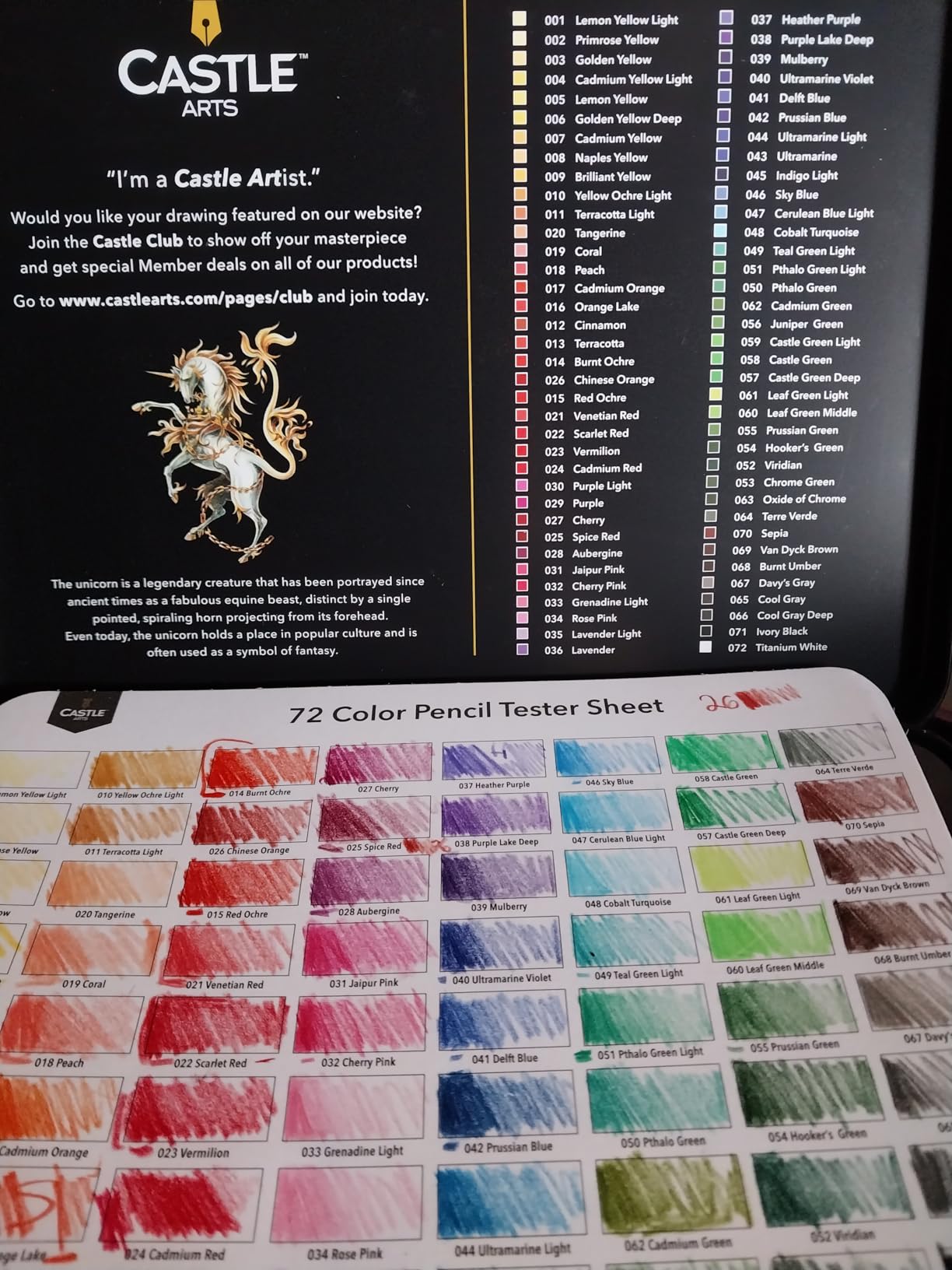 Castle Art Supplies 72 Colored Pencils for Adults - Soft Core Leads customer photo 1
