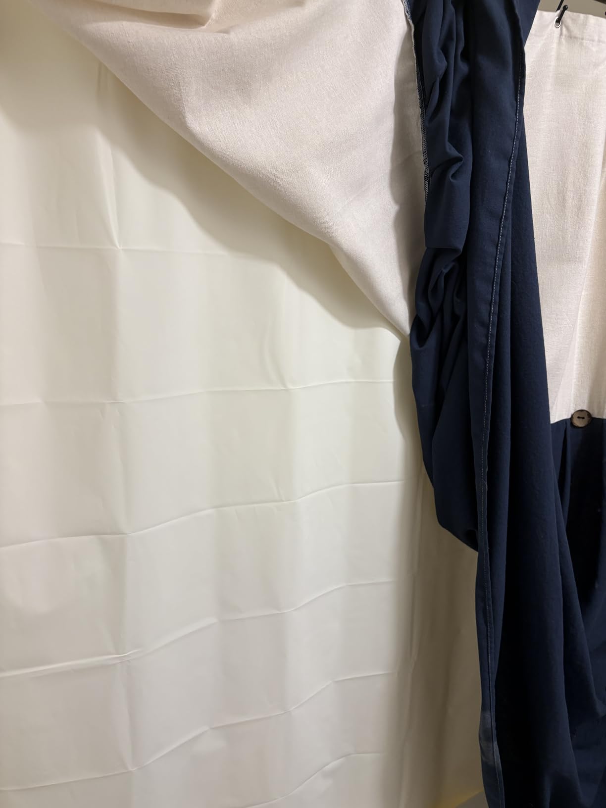 AmazerBath Plastic Shower Curtain Clear Premium PEVA, Clear Shower Curtain Heavy Duty 8G, Weighted Shower Curtains for Bathroom Accessories with 3 Big Stones and 12 Rustproof Grommets, 72x72 Inches customer photo 2