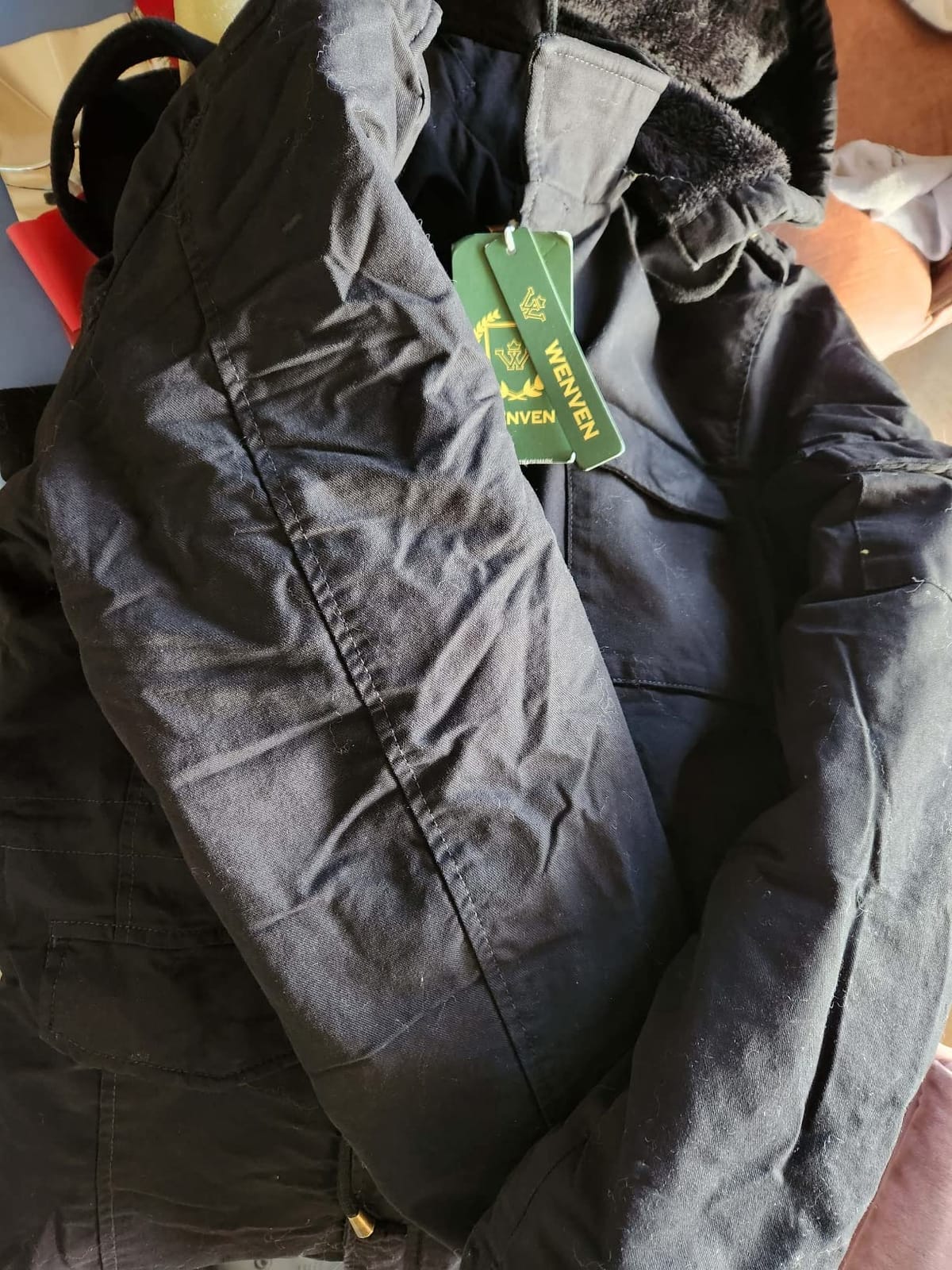 WenVen Men's Winter Thickened Military Parka Jacket Warm Coat customer photo 2