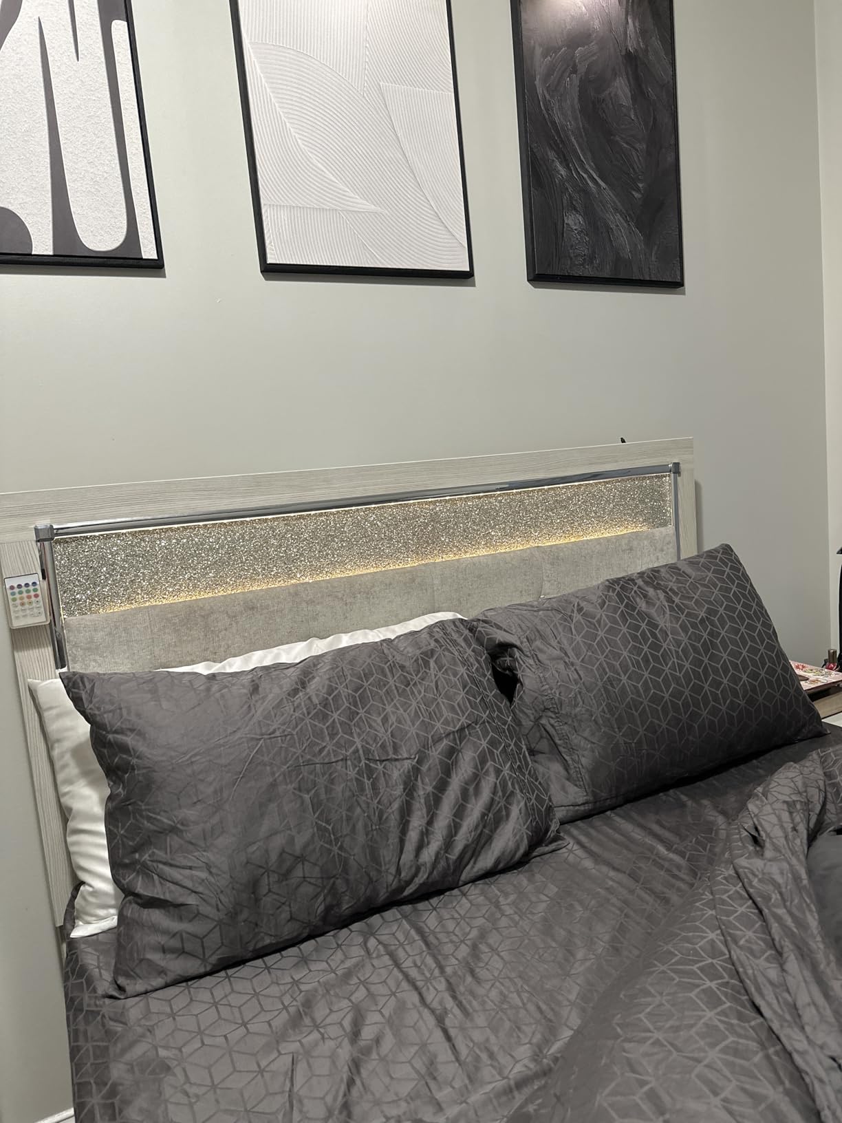 Threadmill 400 Thread Count Egyptian Cotton Queen Sheet Set, Sateen, White customer photo 1
