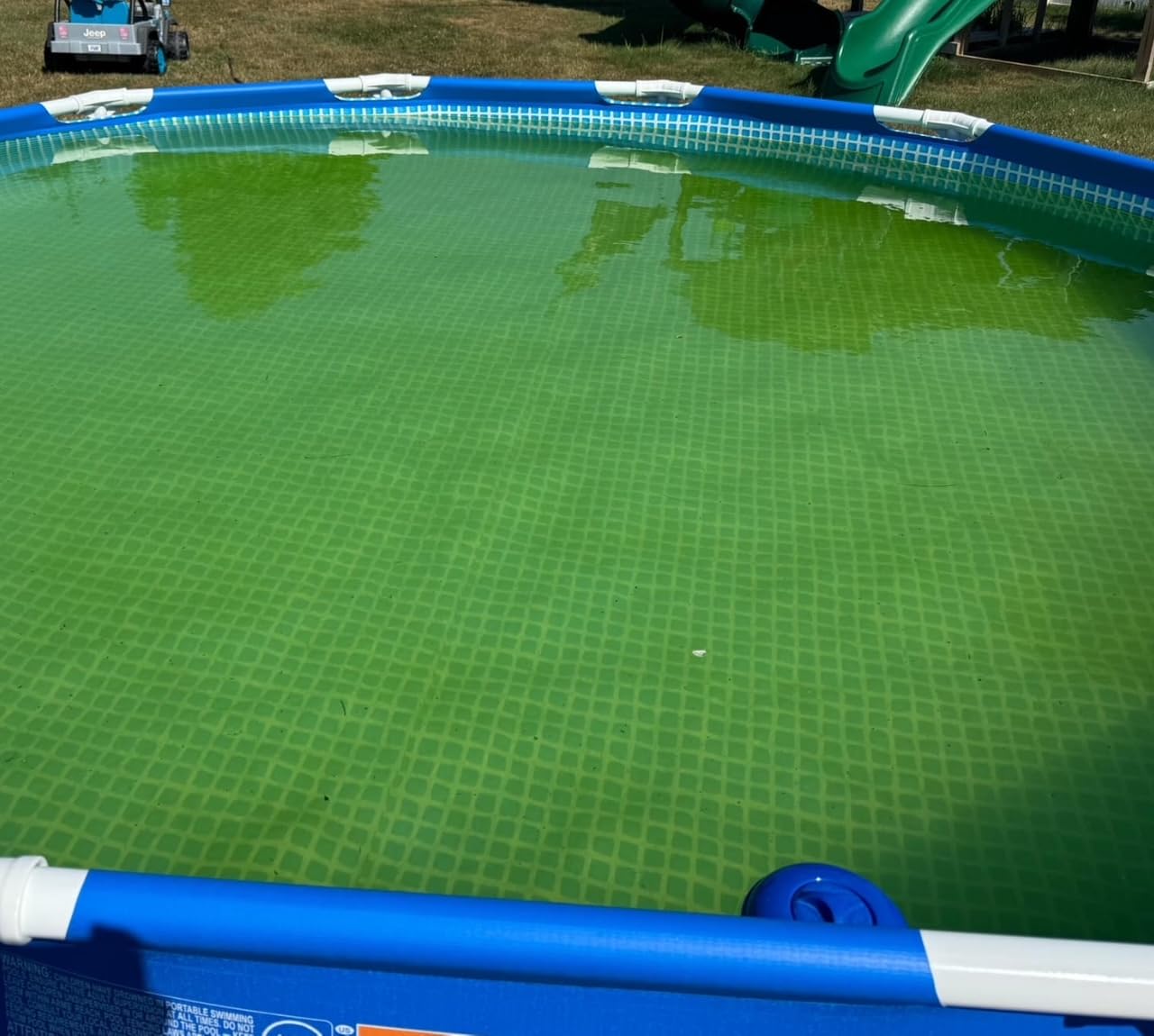Intex 28241EH Metal Frame Above Ground Swimming Pool Set: 15ft x 48in - Includes 1000 GPH Cartridge Filter Pump - Removable Ladder - Pool Cover - Ground Cloth customer photo 1
