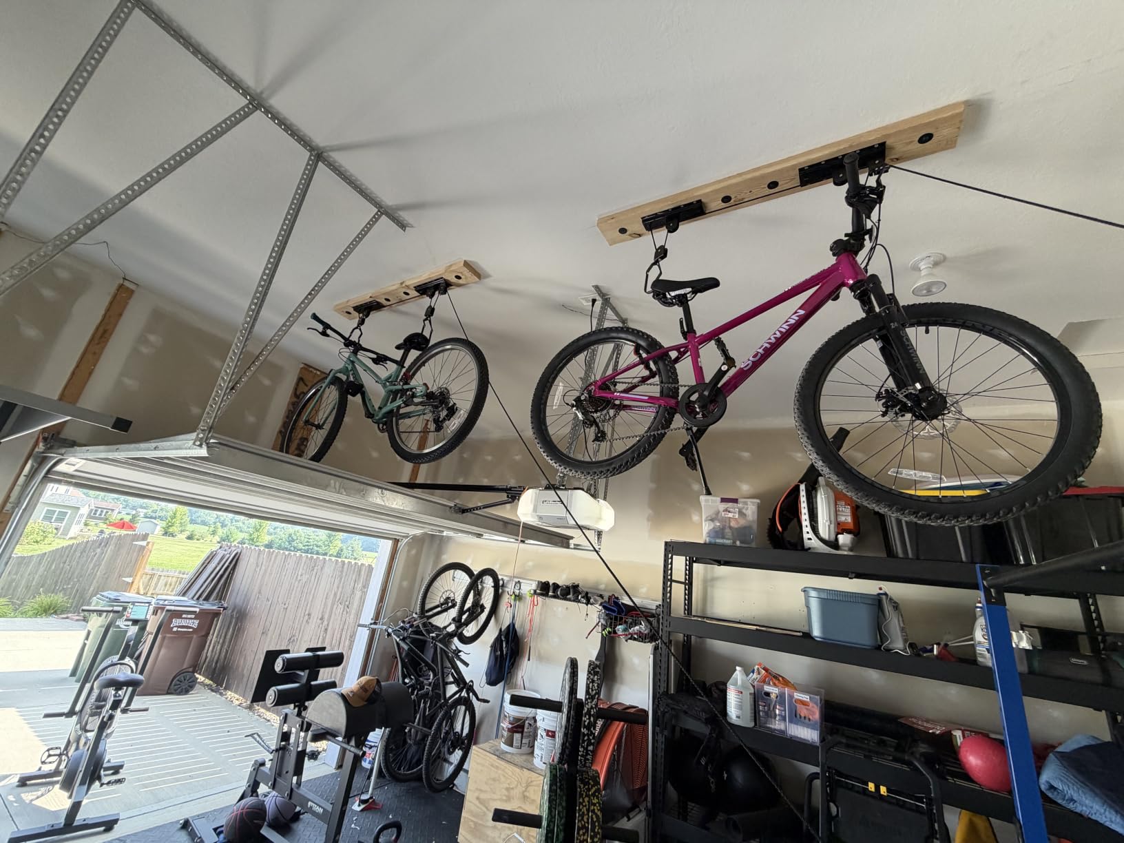 RAD Sportz Bicycle Hoist 4-Pack Quality Garage Storage Bike Lift with 100 lb Capacity Even Works as Ladder Lift Premium Quality customer photo 1