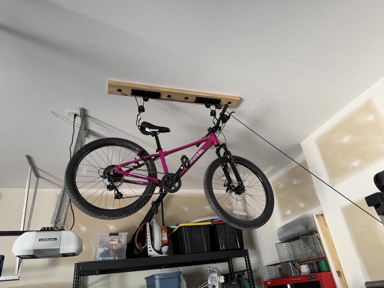 RAD Sportz Bicycle Hoist 4-Pack Quality Garage Storage Bike Lift with 100 lb Capacity Even Works as Ladder Lift Premium Quality customer photo 2