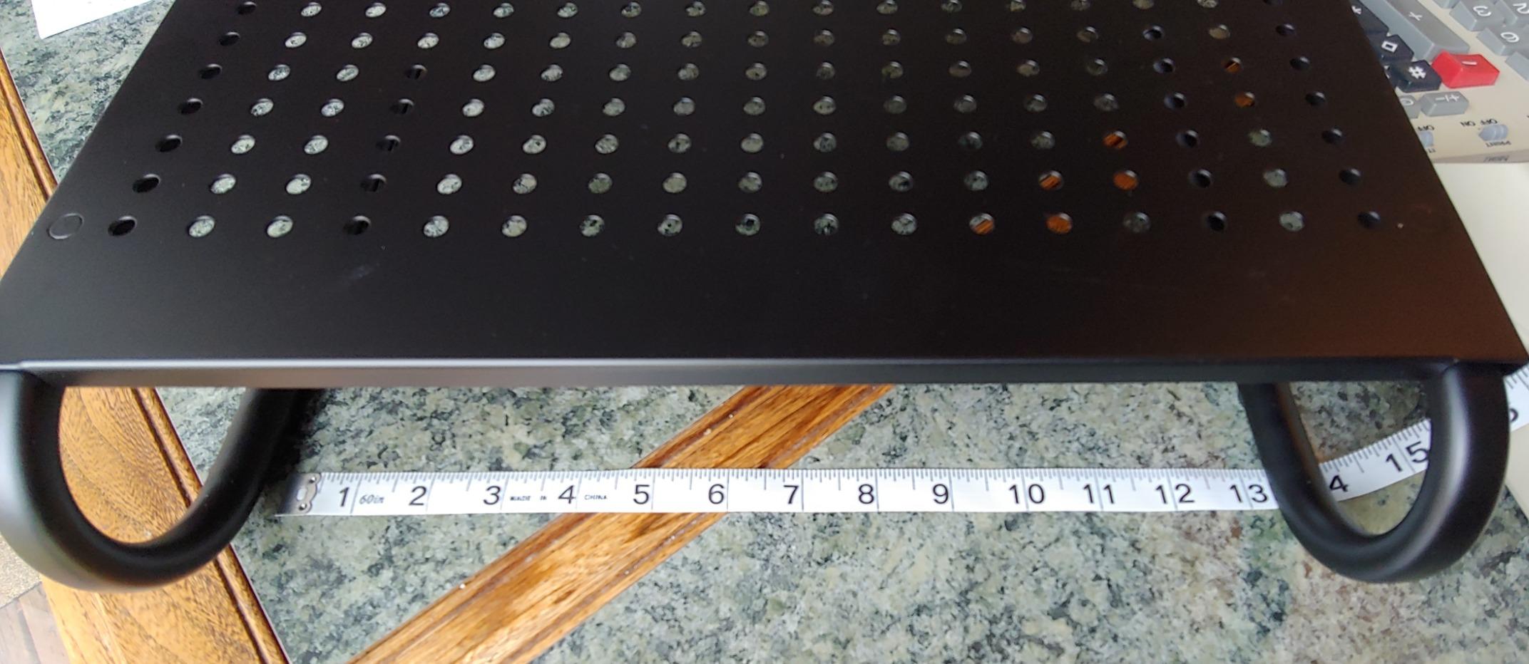 HUANUO Monitor Riser for Desk, Desk Organizer,Laptop Shelf w/Vented for Screen, Computer Stand for PC, Printer, for Home & Office customer photo 2
