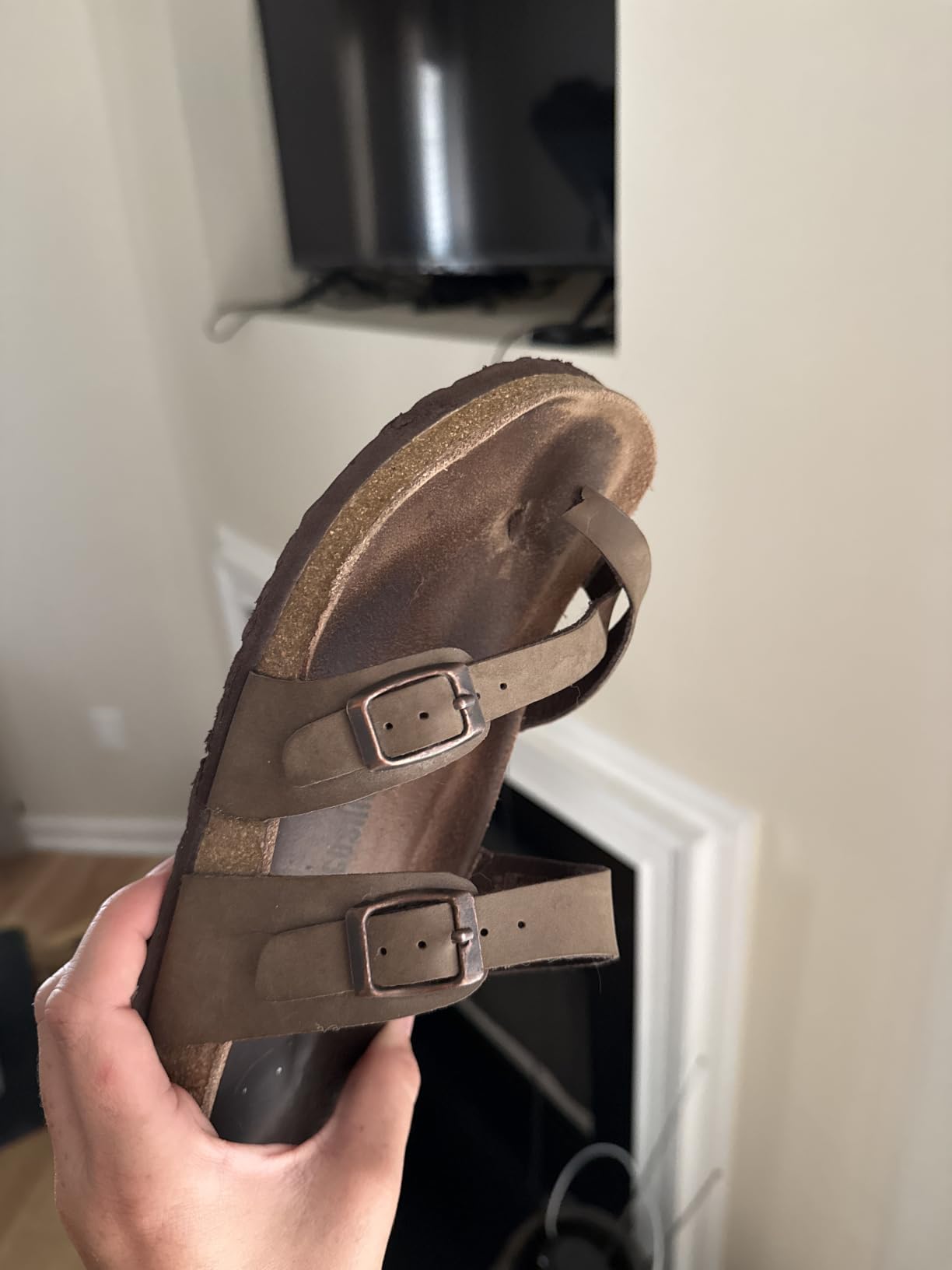 CUSHIONAIRE Luna Sandals for Women, Cork Footbed Womens Sandals for Summer Comfort with Adjustable Straps, Wide Width Available customer photo 2