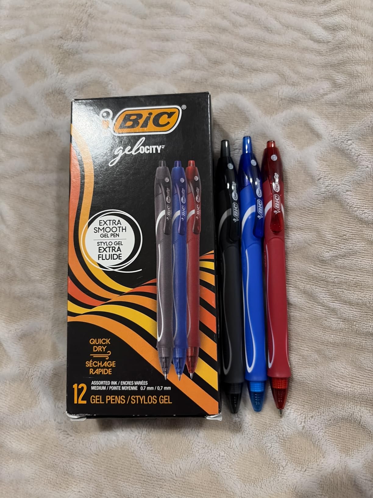 BIC Gelocity Quick Dry Assorted Colors Gel Pens, 12-Count Pack, 0.7 mm customer photo 1