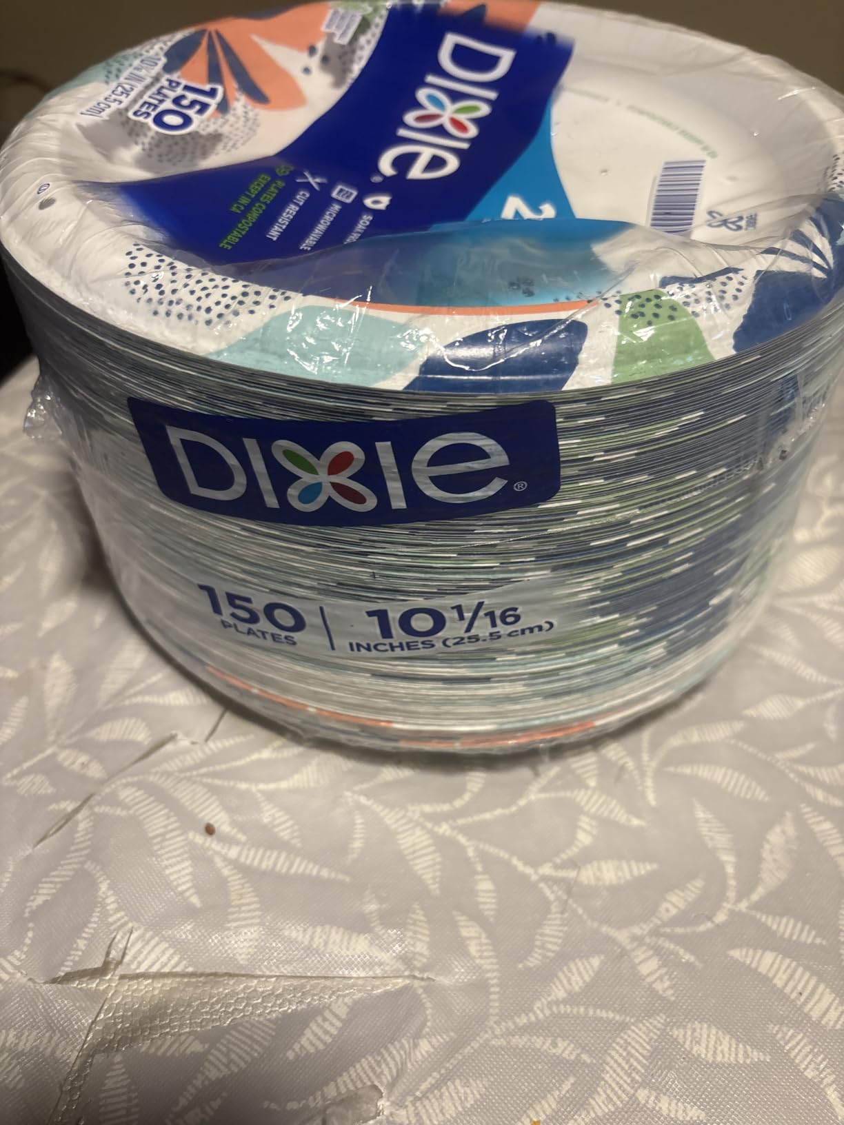 Dixie Large Paper Plates 10 Inch, 150 Ct Disposable Paper Plate Pack customer photo 2