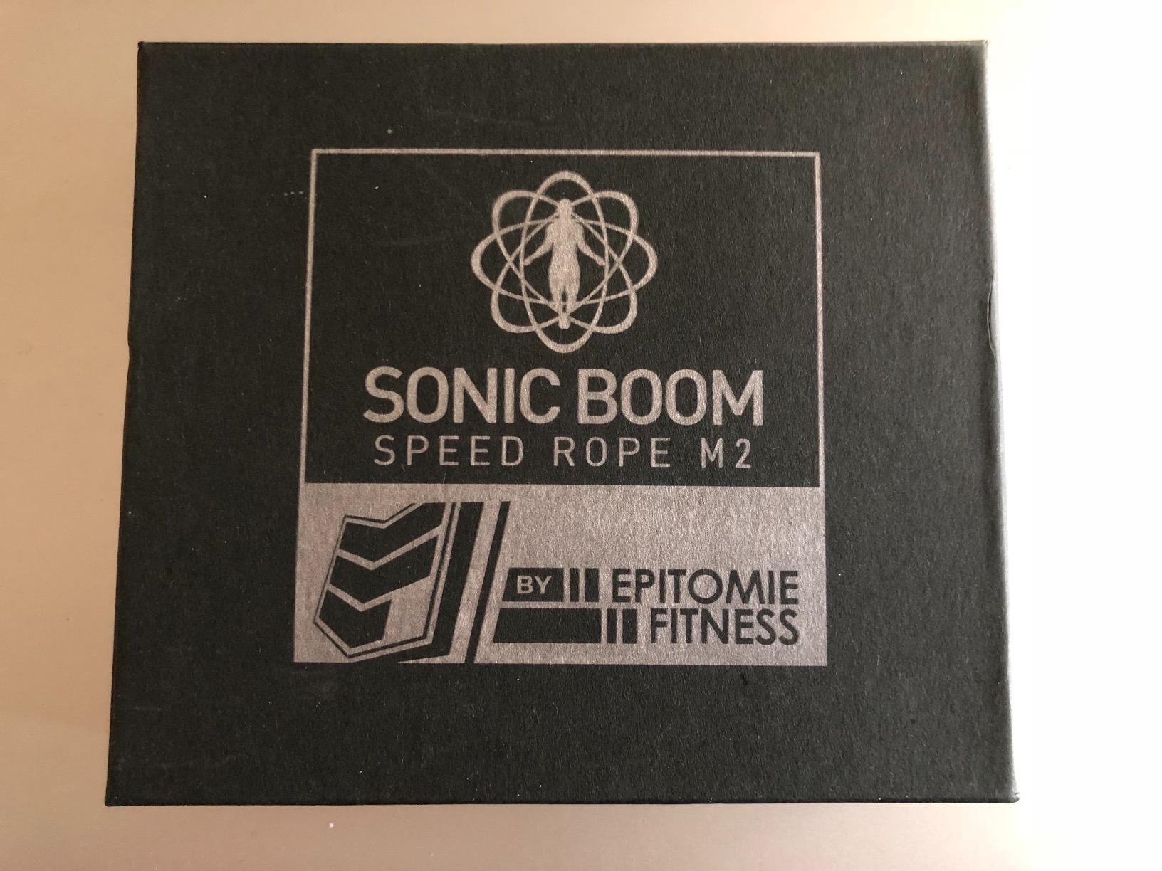 Epitomie Fitness Sonic Boom M2 High Speed Jump Rope - Patent Pending Self-Locking, Screw-Free Design – Weighted, 360 Degree Spin, Silicone Grip with 2 Speed Rope Cables for Home Workout, & More customer photo 1