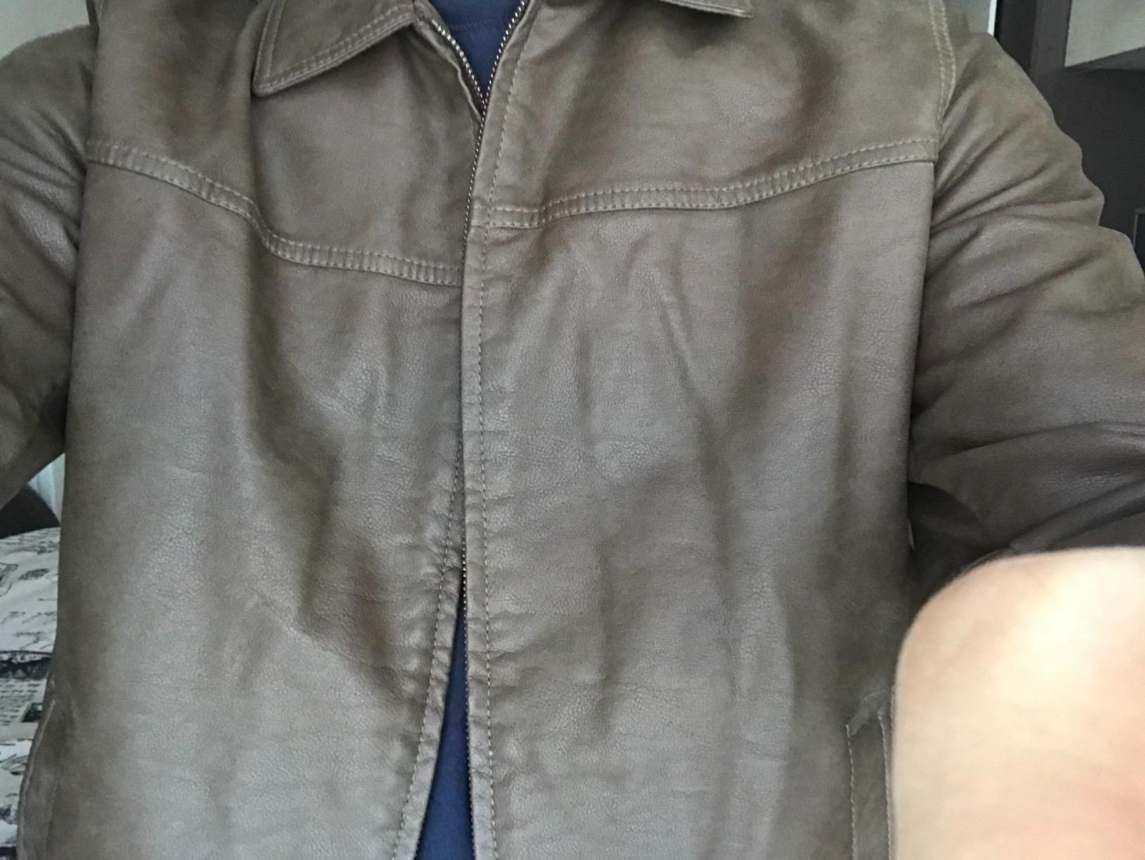 Tommy Hilfiger Men's Classic Faux Leather Jacket customer photo 1