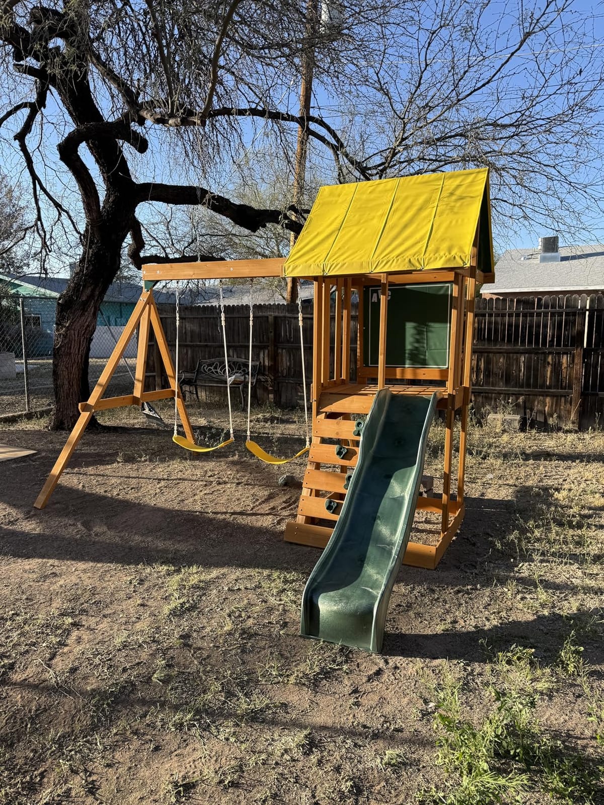 KidKraft Appleton Wooden Swing Set, (Amazon Exclusive) customer photo 1