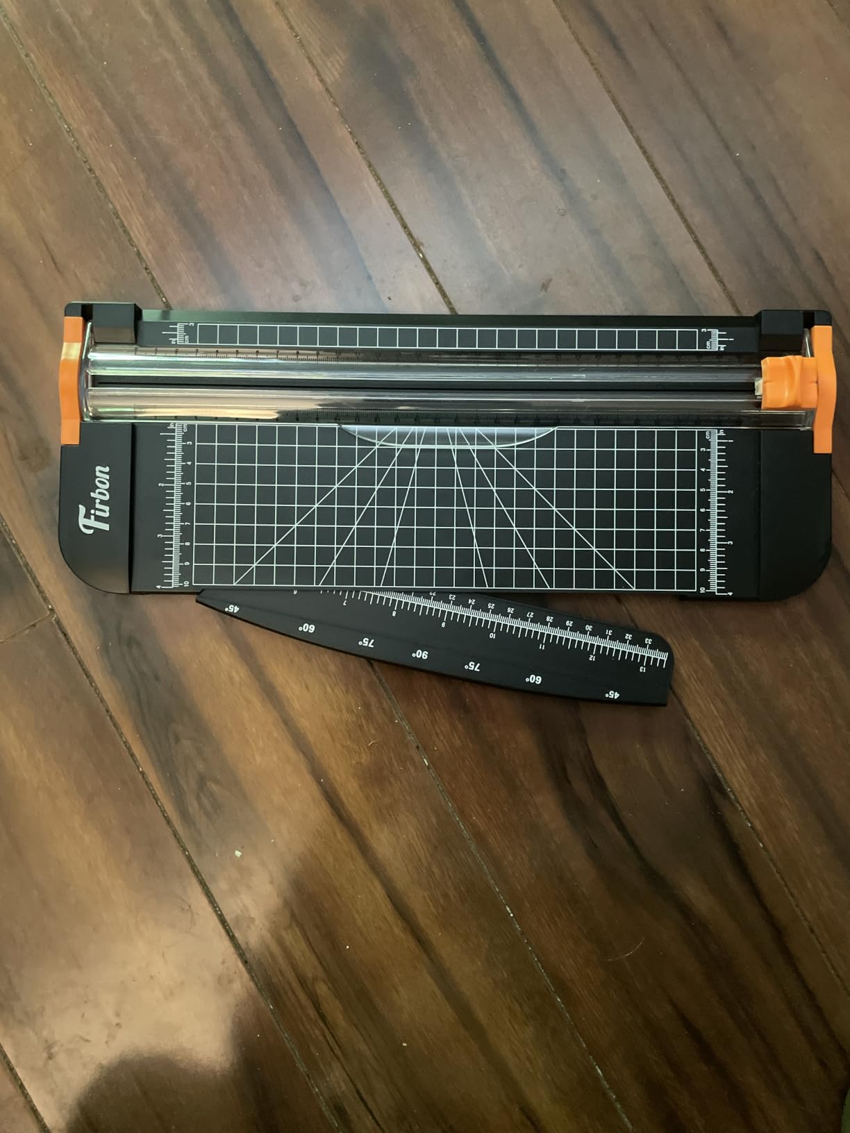Firbon A4 Paper Cutter, 12 Inch Paper Trimmer with Extened Ruler, Black customer photo 2