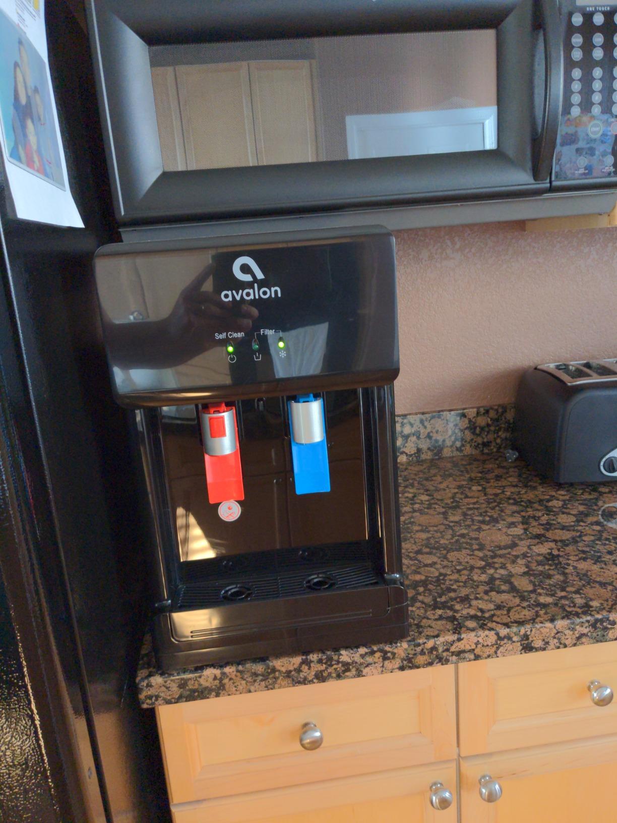 Avalon Countertop Self Cleaning Bottleless Water Cooler Water Dispenser - Hot & Cold Water, NSF Certified Filter- UL Listed- Black customer photo 1