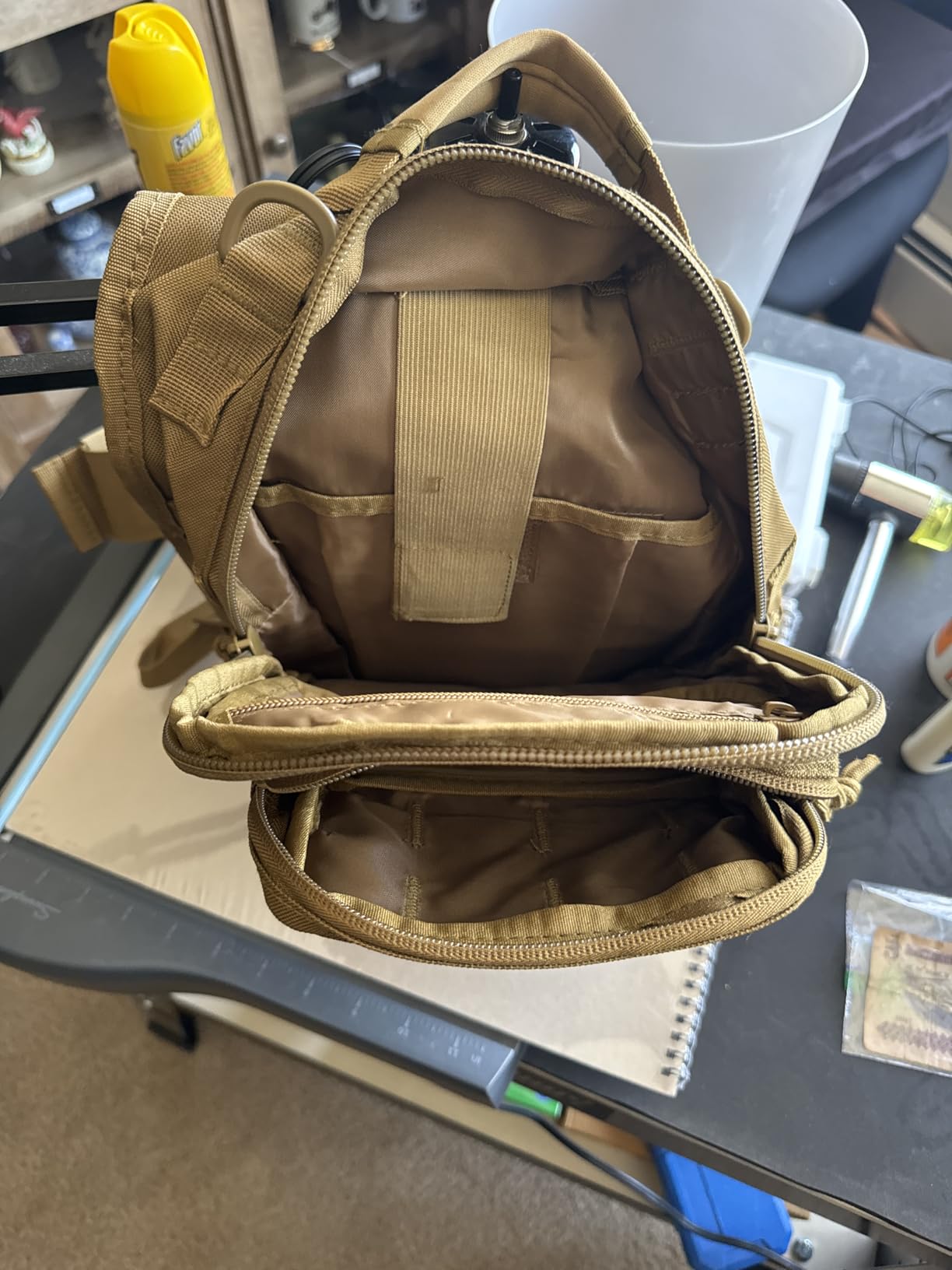 REEBOW GEAR Tactical Sling Bag for Men Military Single Shoulder Backpack Outdoor EDC Range Pack (Black) customer photo 2