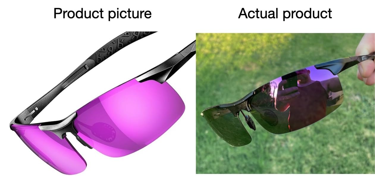 ATTCL 0.9 oz Polarized Sunglasses Men Al-Mg Metal Golf Fishing Sports UV400 customer photo 1