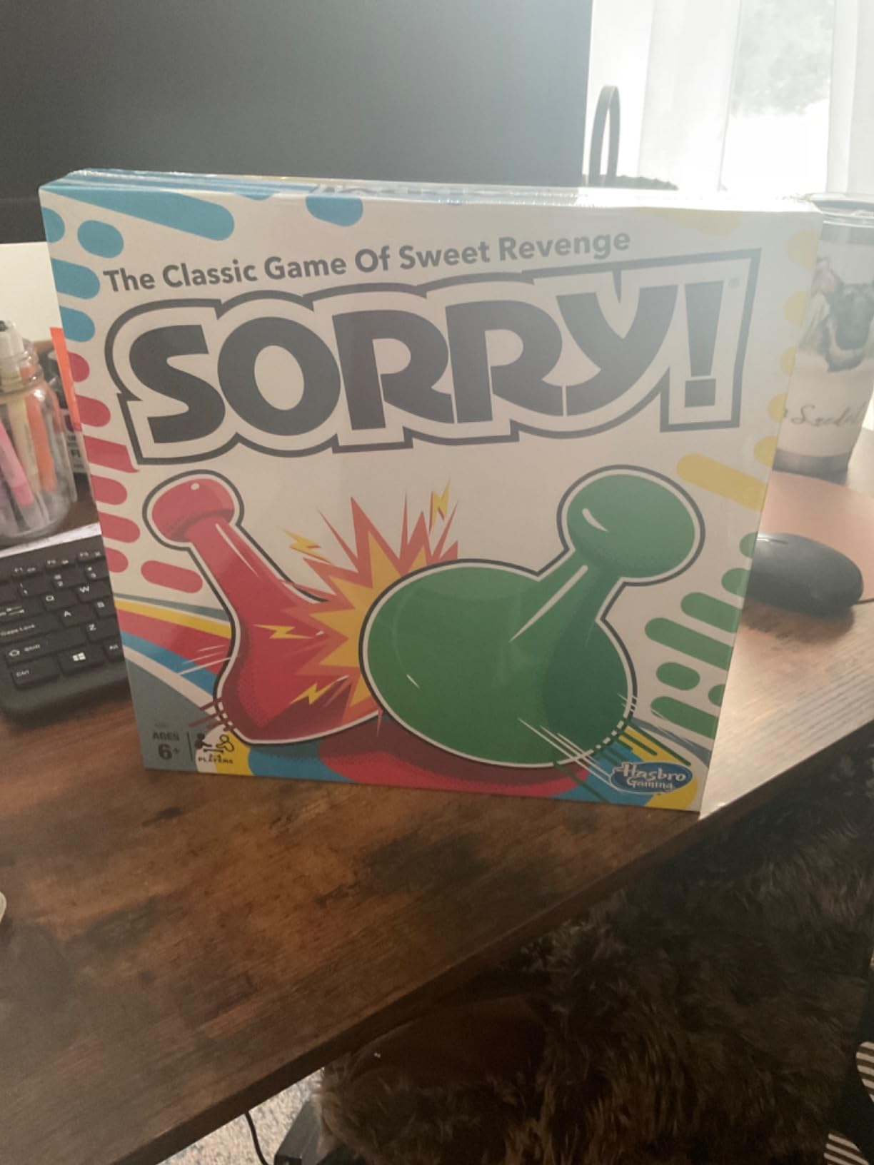 Sorry! Board Game for Kids Ages 6 and Up; Classic Hasbro Board Game; Each Player Gets 4 Pawns; Family Game customer photo 2