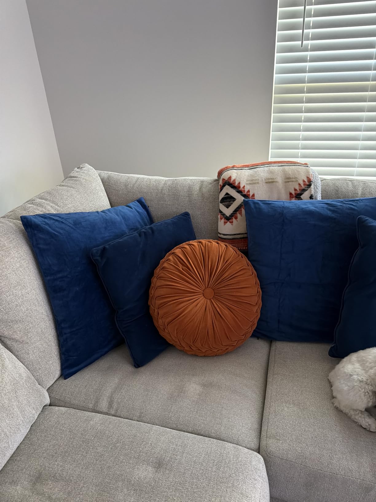 MIULEE Velvet Throw Pillow Covers 18x18 Inch Pack of 2 Dark Blue customer photo 1