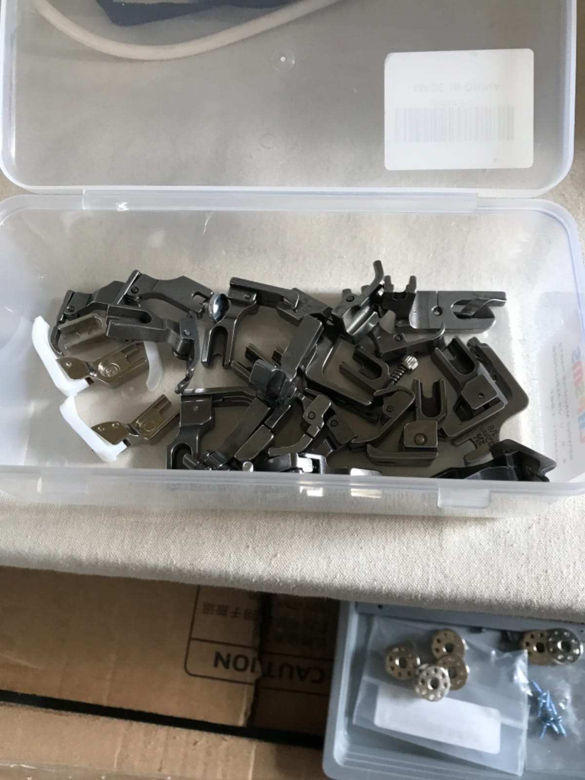 CKPSMS brand-25PCS Presser feet Compatible with/Replacement for JUKI Brand DDL-5550,DDL-8500,DDL-9000,TL98E,TL-98Q,TL-2010Q Singer Brand 20U,31-15,195K,196K Single Needle High Shank Sewing Machine customer photo 1