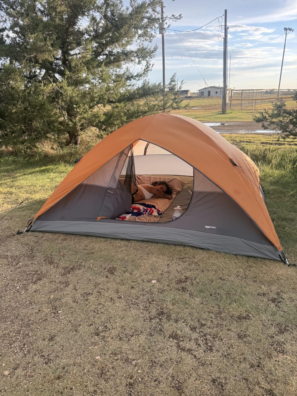 Amazon Basics Camping Tent, 3-Season Dome Design with Rainfly customer photo 2