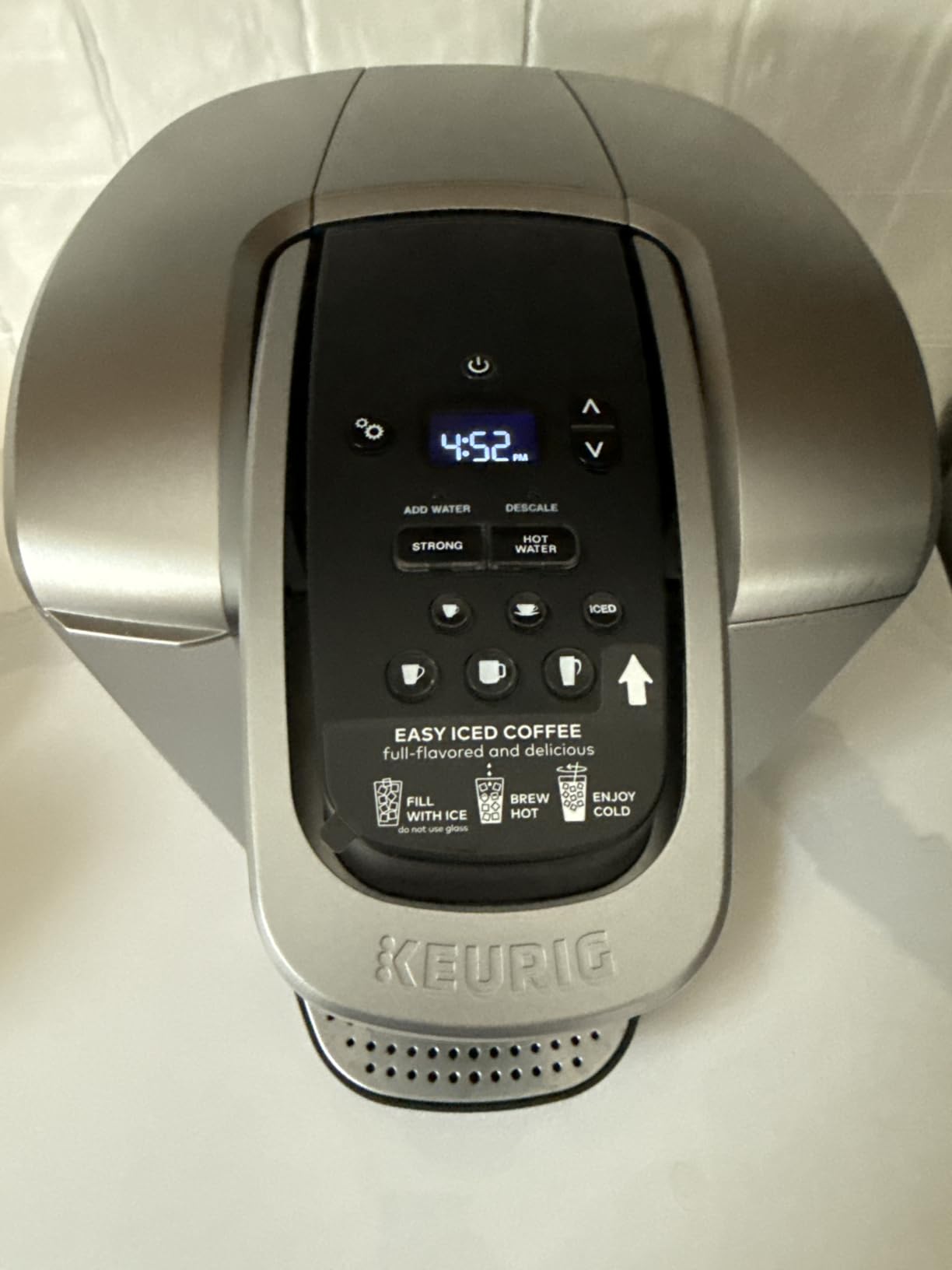 Keurig K-Elite Single Serve K-Cup Pod Coffee Maker, with Strength and Temperature Control, Iced Coffee Capability, 8 to 12oz Brew Size, Programmable, Brushed Slate | Strength, Temperature Control, Iced Coffee Capability, 8 to 12oz Brew Size, Programmable customer photo 2