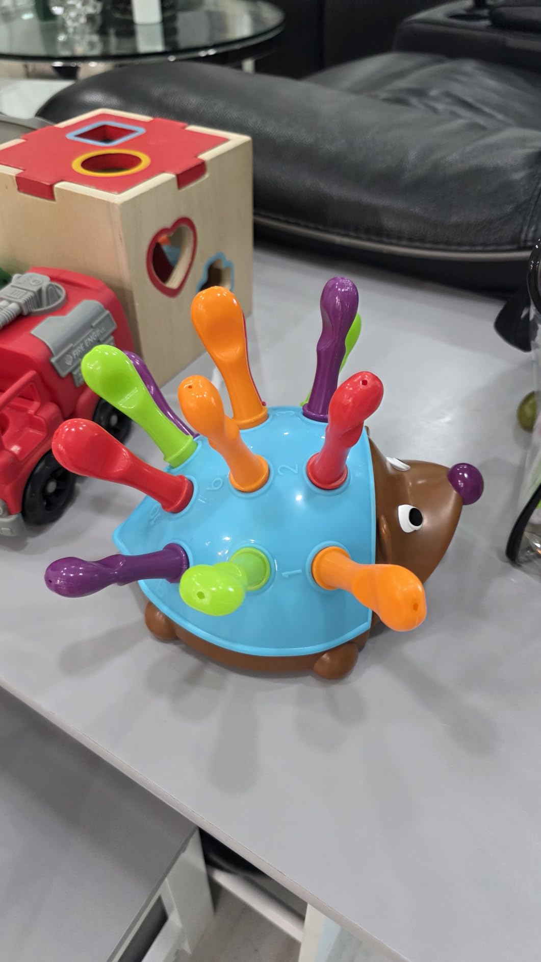 Learning Resources Spike The Fine Motor Hedgehog - Toddler Montessori Toys, Stacking Shape, Gifts for Boys and Girls, Sorting and Matching Skill Activities, Educational Games, Kindergarten customer photo 2