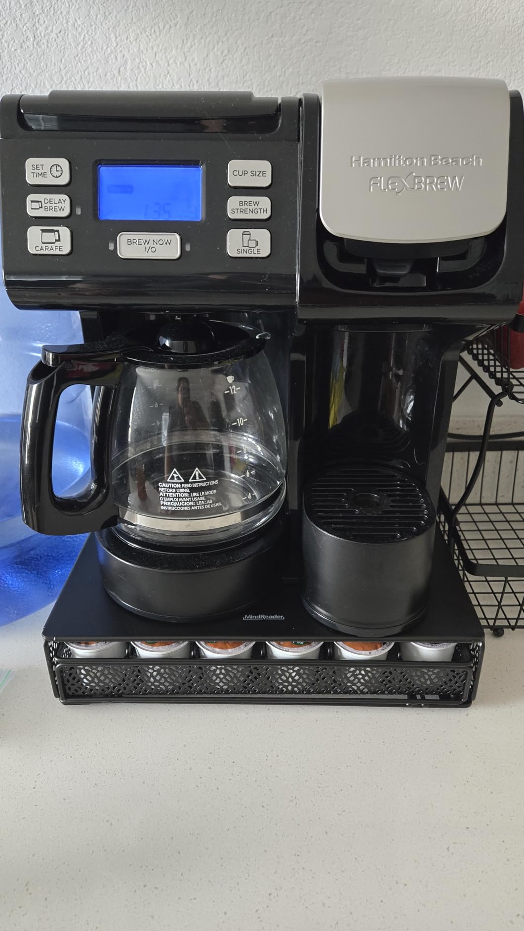 Mind Reader Single Serve Coffee Pod Drawer, 36 Pod Capacity, Countertop Organizer, Removable Dividers, Metal, Black customer photo 2