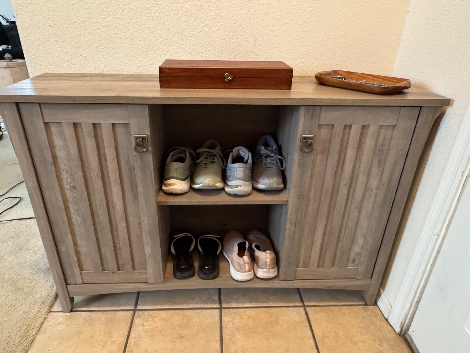 Bush Home Salinas Accent Storage Cabinet with Doors in Vintage Black customer photo 1
