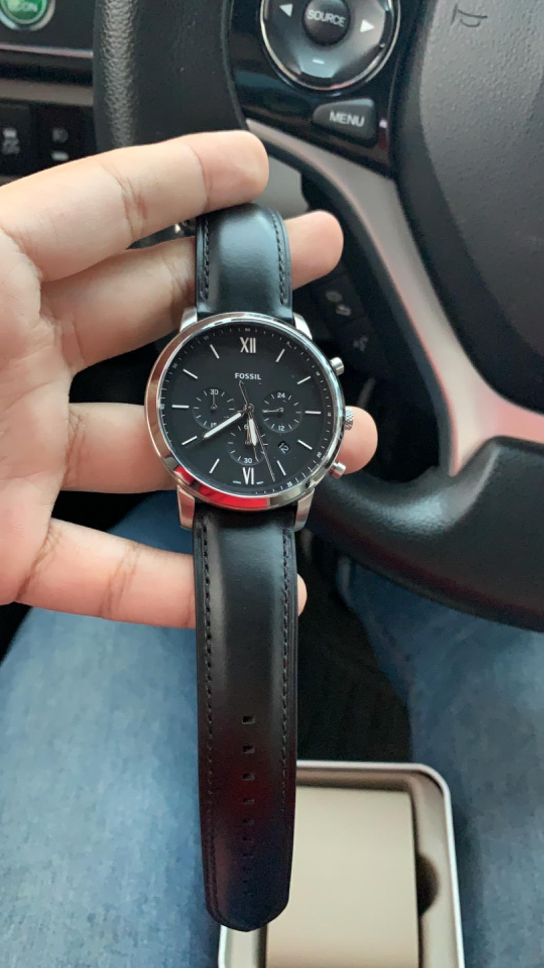 Fossil Men's Watch, Neutra Quartz Stainless Steel Chronograph Watch for Men customer photo 2