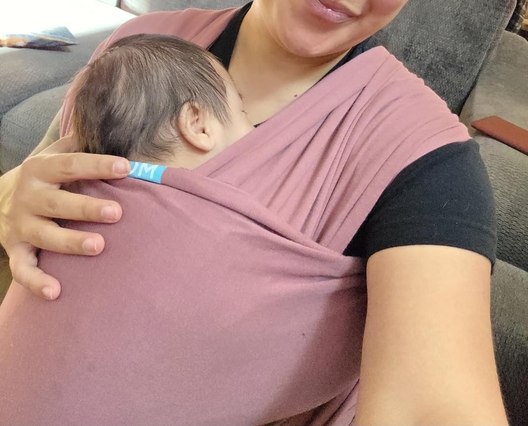 Moby Baby Wrap Carrier Classic for Newborns to Toddlers (8-33lbs), Infant Sling Carrier, Lightweight & Hands Free Design, Adjustable for All Body Types (Pear) customer photo 1