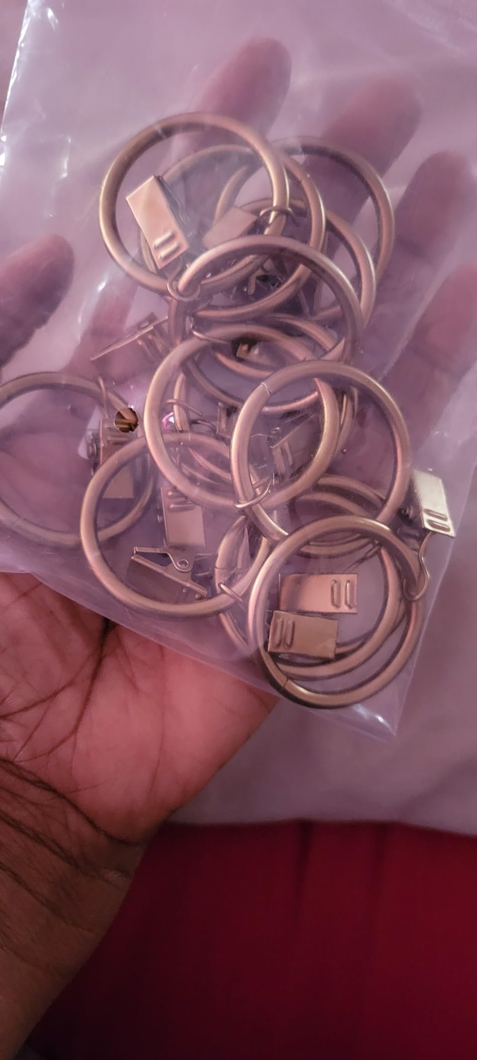 Ivilon Drapery Curtain Clip Rings - Clips Ring for Panels 1.7