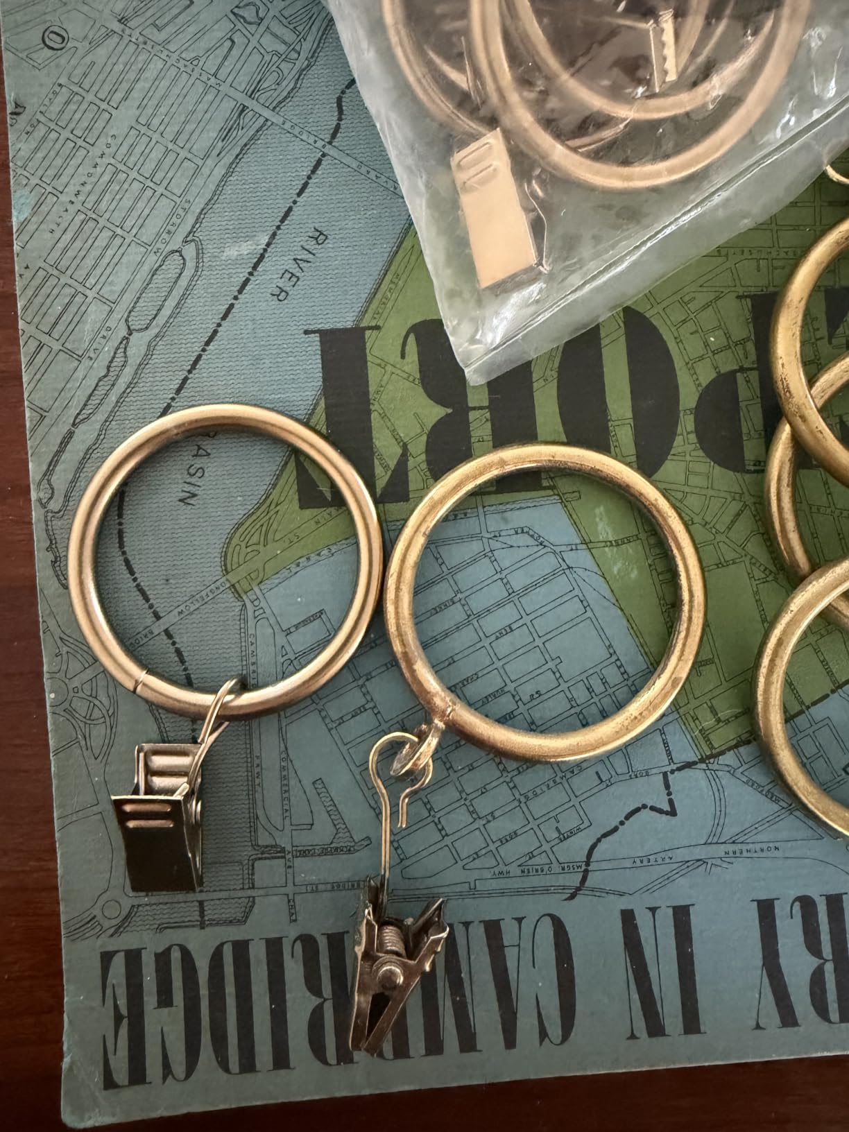 Ivilon Drapery Curtain Clip Rings - Clips Ring for Panels 1.7