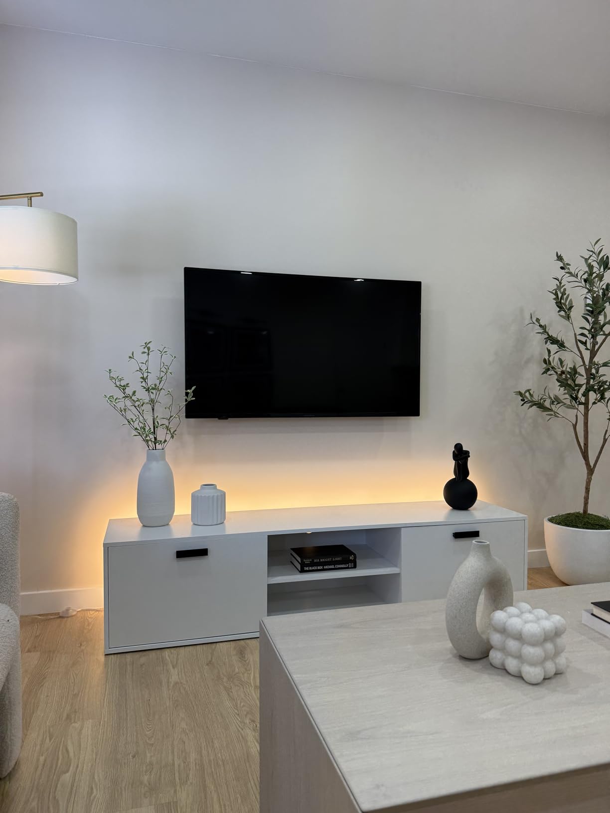 WOBANE Under Cabinet Lighting Kit,6.6 Feet Flexible LED Strip Lights Bar customer photo 1