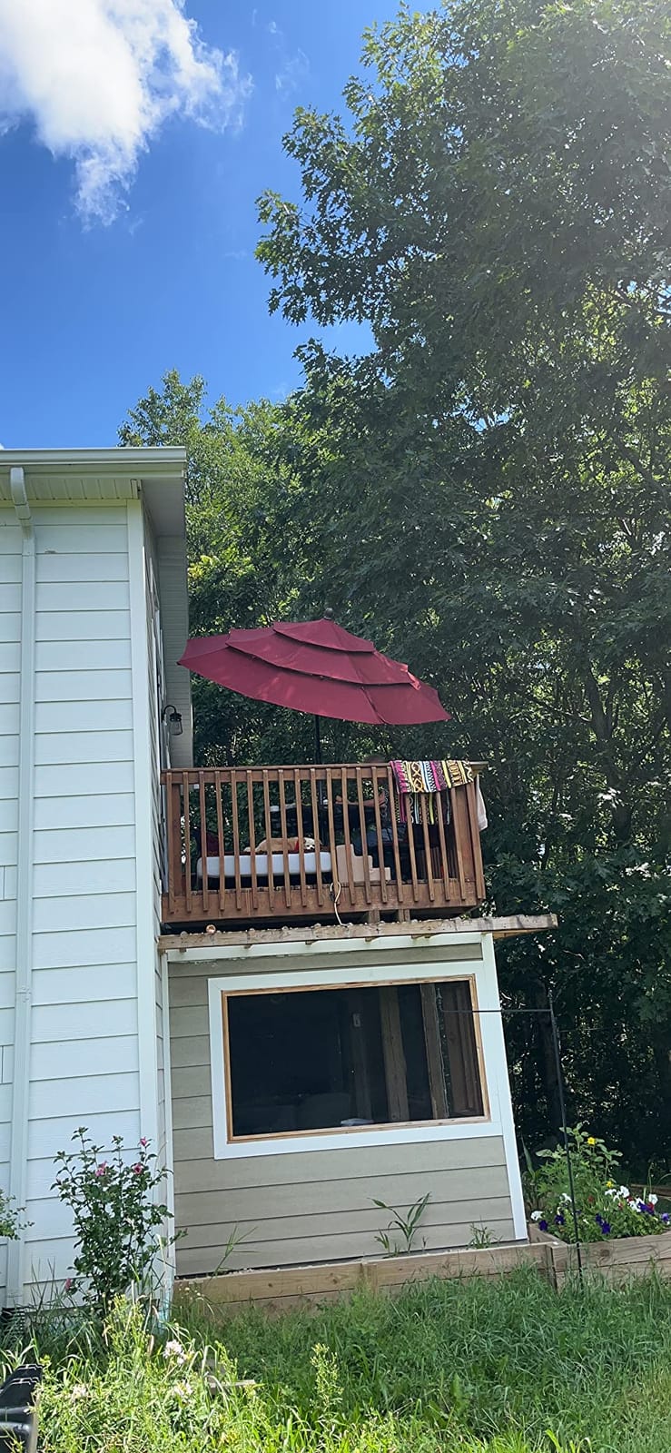 EliteShade USA 10-Year-Non-Fading 9ft 3-Tier Market Patio Umbrella, Commercial Grade Outdoor Table Umbrella with Crank Open, Windproof & UPF 50+ UV Protection, Heavy Duty Ventilation for Garden, Deck, Pool, Backyard, Beach & Bistro, Heather Beige customer photo 1