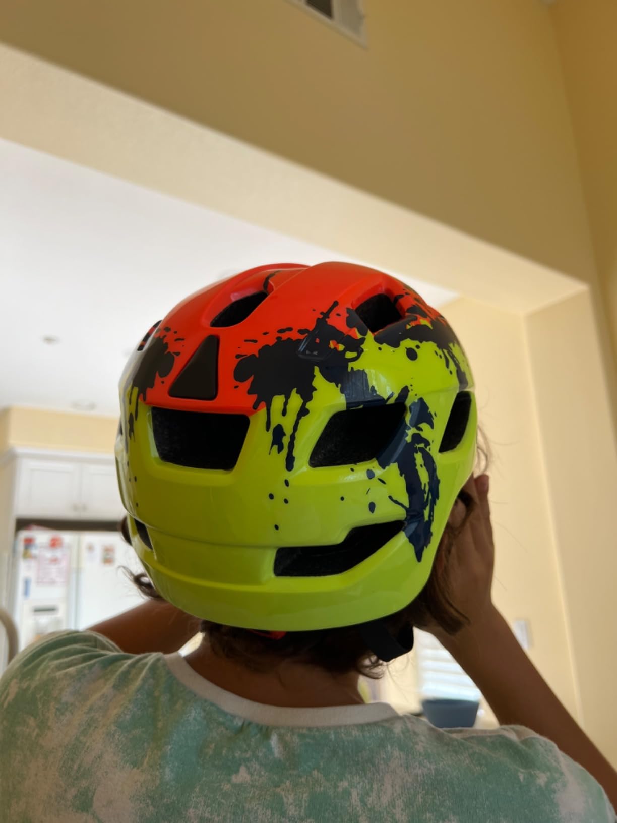 Kids Helmet, Exclusky Kids Bike Helmet Adjustable Safety Lightweight Children Bicycle Helmet for Kids Skating Cycling Scooter Boys and Girls Bicycle Helmets Ages 5-8-14 customer photo 1
