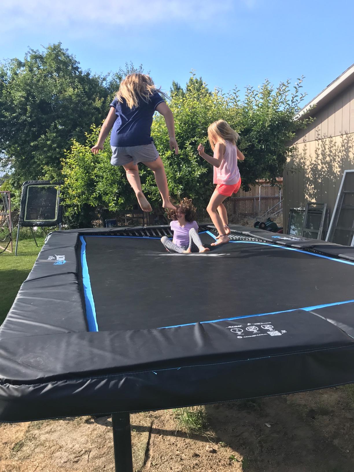 ACON 16 HD Rectangular Trampoline 17x9.8 ft, 140 HD Springs, SafeMat, Big rectangle trampoline for outdoor use customer photo 1