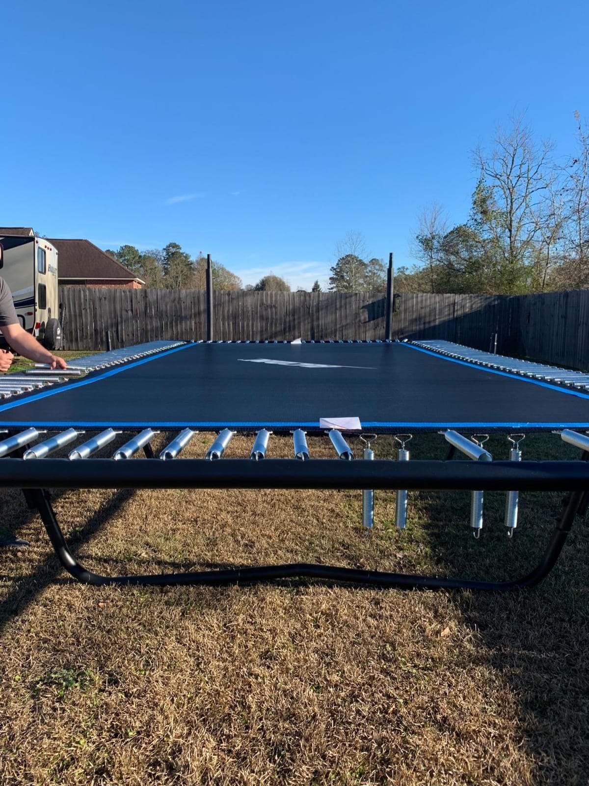 ACON 16 HD Rectangular Trampoline 17x9.8 ft, 140 HD Springs, SafeMat, Big rectangle trampoline for outdoor use customer photo 2