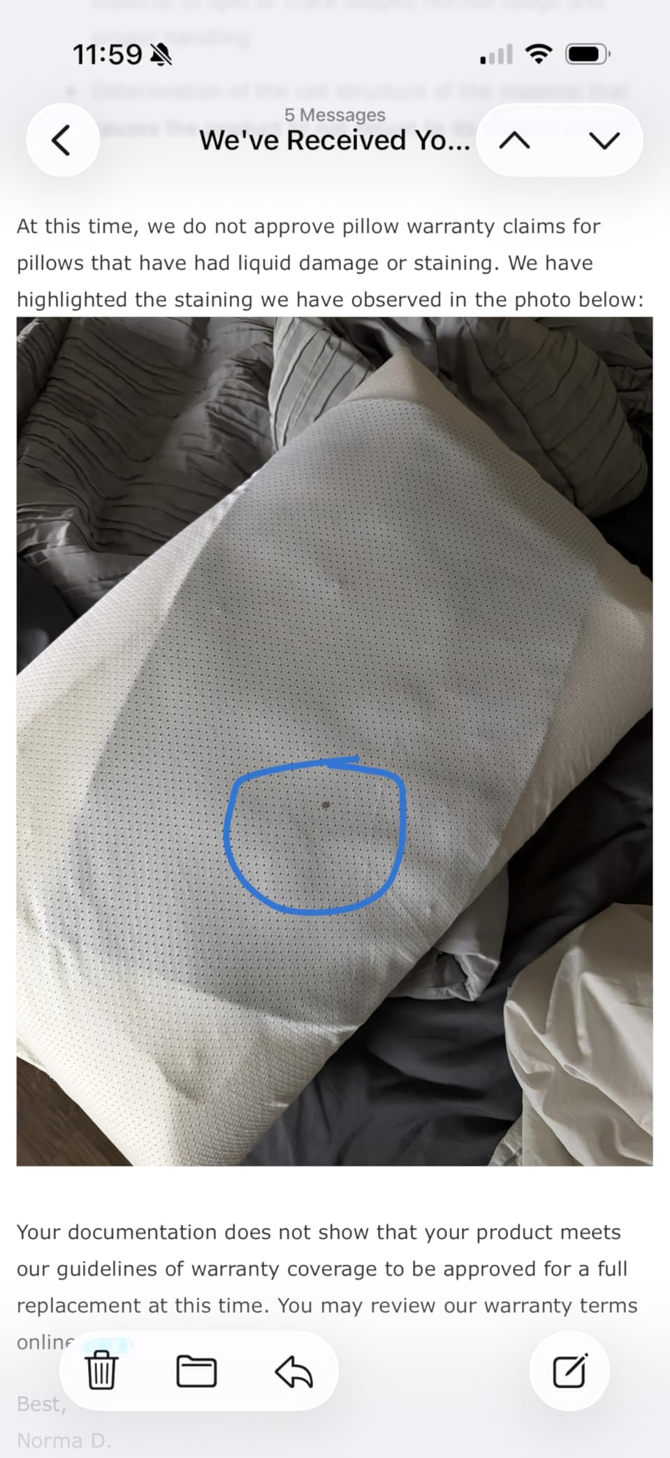 Tempur-Pedic TEMPUR-Cloud Dual Cooling Pillow, Queen, White customer photo 1