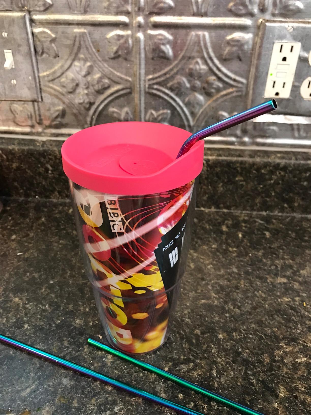 VEHHE Metal Straws, Stainless Steel Reusable Straws Set (2 Straight|2 Bent) customer photo 1
