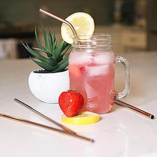 Hiware 12-Pack Reusable Stainless Steel Metal Straws with Case - Long Drinking Straws for 30 oz and 20 oz Tumblers Dishwasher Safe - 2 Cleaning Brushes Included customer photo 1