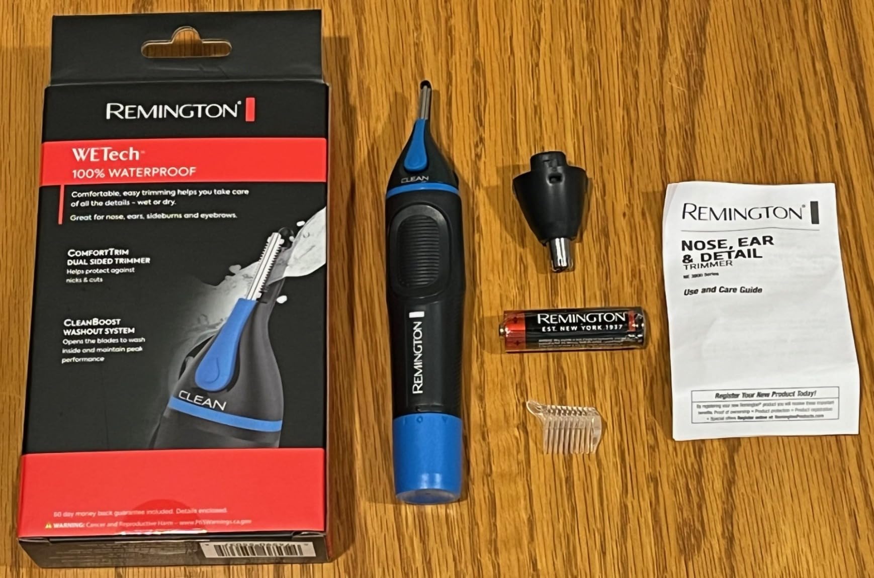 Remington Nose, Ear & Eyebrow Trimmer, Waterproof Groomer | CLEANBoost Easy-Clean System customer photo 1